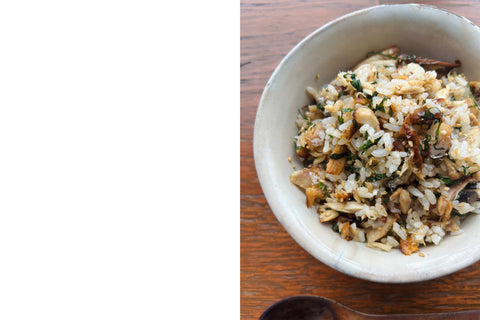 焼き鯖と大葉の炒飯